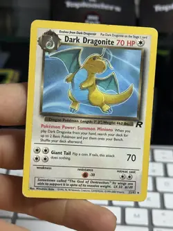 #3 Dark Dragonite 22/82 Team Rocket 2000 Rare WOTC Pokemon Card TCG - Image 3