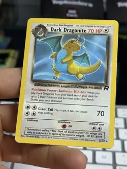 #3 Dark Dragonite 22/82 Team Rocket 2000 Rare WOTC Pokemon Card TCG - Image 4