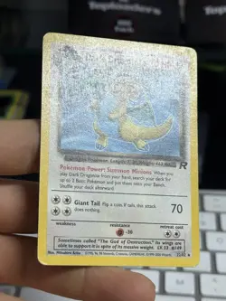 #3 Dark Dragonite 22/82 Team Rocket 2000 Rare WOTC Pokemon Card TCG - Image 5