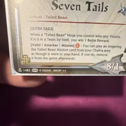 Naruto CCG Seven Tails Tailed Beast 1st Edition Card 1483 2007SP 2007 - Image 3