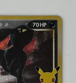 Umbreon Gold Star 17/17 Celebrations Classic Collection Holo Card NM Condition - Image 3