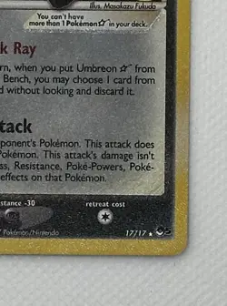 Umbreon Gold Star 17/17 Celebrations Classic Collection Holo Card NM Condition - Image 5
