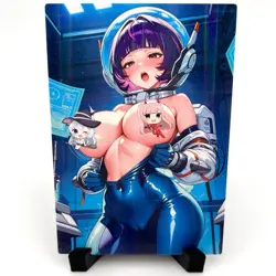 Overwatch Juno Sexy Hot Anime Waifu Girl Doujin Lewd Goddess Story Holo Art Card - Image 1