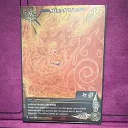 Naruto CCG Susano'o Spirit Reinforcement Card S21 1114 Standard 2007 - Image 1