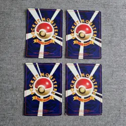 4 Japanese Base Set Bundle Charmander Bulbasaur Squirtle Pikachu Pokemon Card - Image 2