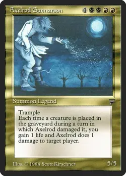 Axelrod Gunnarson Legends HP MTG - Image 1