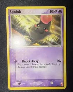 Spoink 7/12 Pokemon Card Plusle Trainer Kit Regular Non-Holo - Image 1