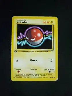 🇫🇷 Carte Pokemon Voltorbe 67/102 Set De Base Edition 1 FR Wizards Ed1 Played - Image 1