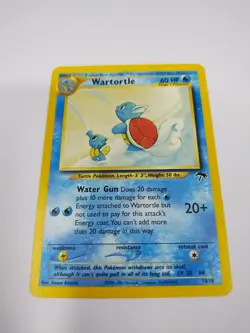 Pokemon TCG Wartortle Card 15/18 Southern Islands 2001 Non-Holo, Vintage - Image 1