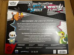 Pokemon TCG SV10.5 Black Bolt White Flare Unova Poster Collection Box Sealed New - Image 2