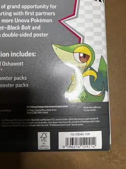 Pokemon TCG SV10.5 Black Bolt White Flare Unova Poster Collection Box Sealed New - Image 3