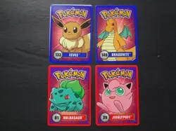 1998 Pokemon Betty Crocker Lot x4 Nintendo Fruit Roll-Up Promo *CONDITION* - Image 1