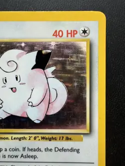 Clefairy 005/102 Base Set Holo Rare Vintage Pokemon TCG WoTC MP Clean Holo - Image 3