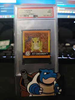 1999 Pokemon Artbox Sticker Series 1 Sandshrew- PSA 9 - Image 1