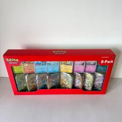 POKEMON PRISMATIC EVOLUTIONS 8-PACK COSTCO BUNDLE MINI TINS TCG SCARLET & VIOLET - Image 2
