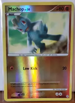 POKEMON MACHOP REVERSE HOLO 86/130 DIAMOND & PEARL BASE SET NM CONDITION - Image 1