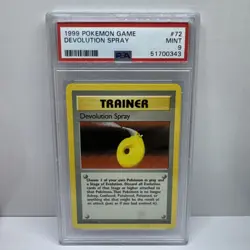 1999 Pokemon TCG Base Set Devolution Spray 72/102 PSA 9 MINT - Image 1