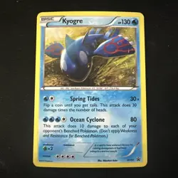 Kyogre XY51 XY Holo Black Star Promo Pokemon LP-NM - Image 1