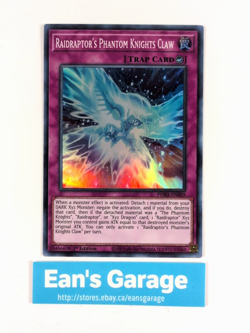 YuGiOh Raidraptor's Phantom Knights Claw 1st Edition PHRA-EN069 Super Rare - MN - Image 1