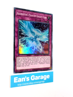 YuGiOh Raidraptor's Phantom Knights Claw 1st Edition PHRA-EN069 Super Rare - MN - Image 2