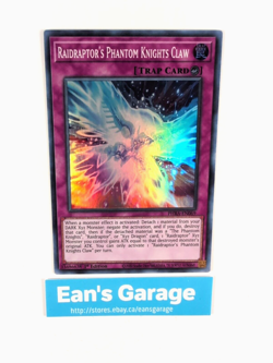 YuGiOh Raidraptor's Phantom Knights Claw 1st Edition PHRA-EN069 Super Rare - MN - Image 4