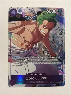 Zoro-Juurou ST18-004 OP09 English Treasure Rare - Mint NM - One Piece TCG Holo - Image 1