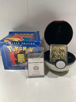 Pokemon 23K Gold Plated Burger King Limited Edition Charizard Trading Card - Image 1