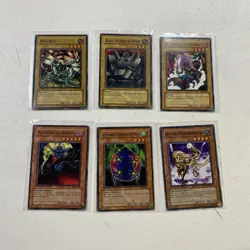 1996 Vintage Yu Gi Oh Card Lot Of 6 Vintage 1st Edition Ungraded Mixed - Image 1