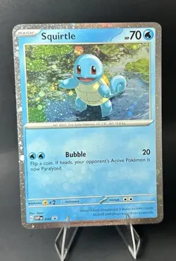 Squirtle Cosmos Holo 048 Sv: Scarlet & Violet Promo Cards Holo POKEMON TCG [LP] - Image 1