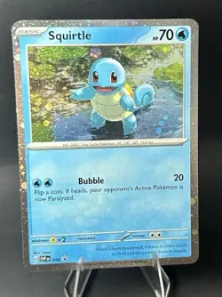 Squirtle Cosmos Holo 048 Sv: Scarlet & Violet Promo Cards Holo POKEMON TCG [LP] - Image 5