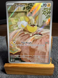 Yamper 099 2025 Pokemon Phantasmal Flames Full Art Illustration Rare Card NM - Image 1