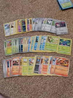 Pokemon TCG - Mutiple Card Bundle including small binder, card sleeves, stickers - Image 2