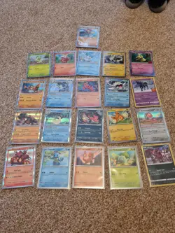 Pokemon TCG - Mutiple Card Bundle including small binder, card sleeves, stickers - Image 4