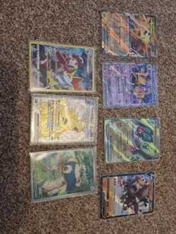 Pokemon TCG - Mutiple Card Bundle including small binder, card sleeves, stickers - Image 5
