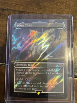 Minas Tirith (Borderless) (Surge Foil) -Foil Near Mint MTG - Image 1
