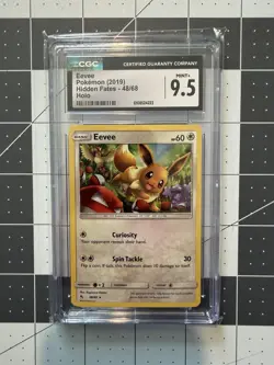 🔥 Eevee Pokemon Hidden Fates 2019 TCG 49/68 - 9.5 GEM MINT Graded Card 🔥 - Image 1