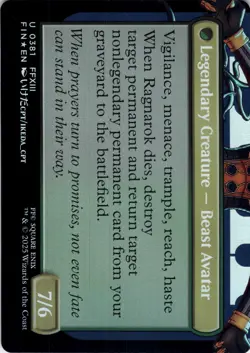Fang, Fearless l'Cie BORDERLESS Final Fantasy Foil - Image 2