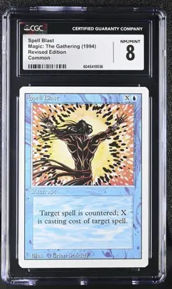 MTG Magic The Gathering English Spell Blast 1994 Revised Edition CGC 8 - Image 1