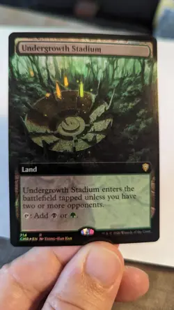 1x Extended Art FOIL Undergrowth Stadium NM - CMR Commander Legends Magic EDH - Image 1
