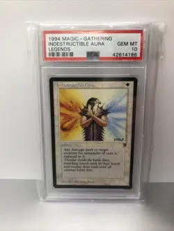 Indestructible Aura Legends PSA 10 GEM MINT MTG Magic The Gathering - Image 1
