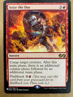 MTG 1x Seize the Day # 147 The List -Ultimate Masters Magic the Gathering x1 NM - Image 1