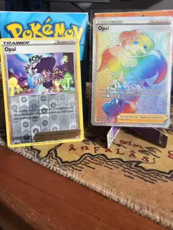 Opal 197/185 Vivid Voltage Hyper Rainbow Rare Full Art Pokemon Card Near Mint - Image 1
