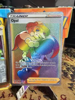 Opal 197/185 Vivid Voltage Hyper Rainbow Rare Full Art Pokemon Card Near Mint - Image 2