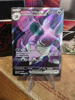 Pokemon TCG | Team Rocket’s Nidoking ex 216/182 Full Art | Destined Rivals | NM - Image 1