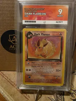 ACE 9 MINT 2000 POKEMON ROCKET DARK FLAREON 35/82 1ST EDITION - Image 1
