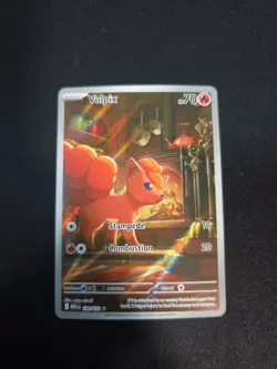 Pokemon TCG Vulpix 138/132 Me01: Mega Evolution Illustration Rare Holo NM - Image 1