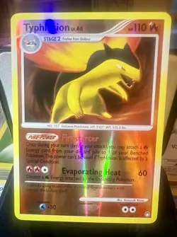 2007 Pokemon TCG Card - Typhlosion - Mysterious Treasures 16/123 Holo + Bonus! - Image 1