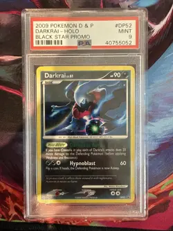 Pokemon 2009 Darkrai Holo Black Star Promo DP52 PSA 9 Mint Diamond & Pearl - Image 1