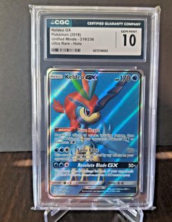 CGC 10 KELDEO GX 219/236 Unified Minds Holo Ultra Rare Pokemon 2019 - Image 1
