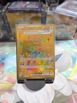 Pokemon TCG Terapagos EX 169/131 Prismatic Evolutions Gold Card - Image 1